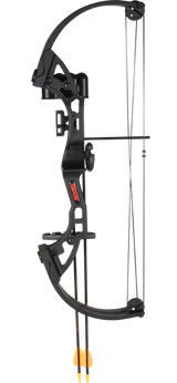 Bear Brave Bow with Biscuit - Black Youth Compound Bow - Youth_1