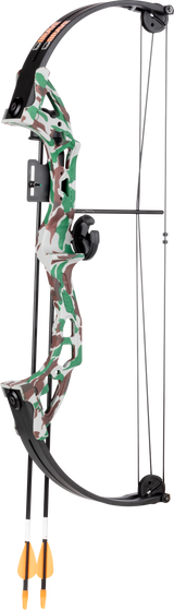 Bear Brave Bow with Biscuit - Camo Youth Compound Bow - Youth_1