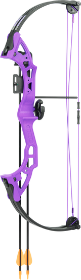 Bear Brave Bow with Biscuit - Purple Compound Bow - Youth_1