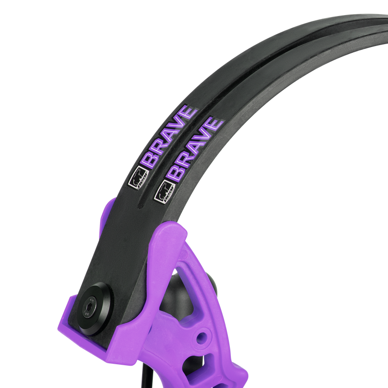 Bear Brave Bow with Biscuit - Purple Compound Bow - Youth_4