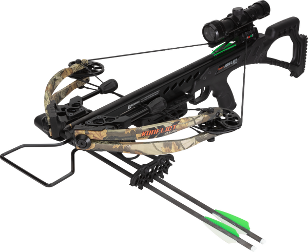 Full image of Bear X Konflict 405 Crossbow Package in color God's Country. Bear Crossbows for Hunting - Crossbow on sale