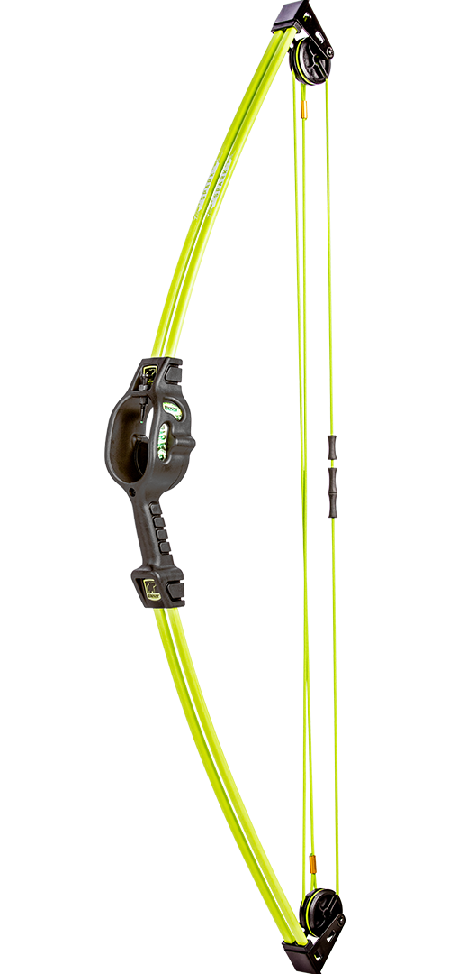 Bear Spark Set - Flo Green Youth Archery Bow Set_1