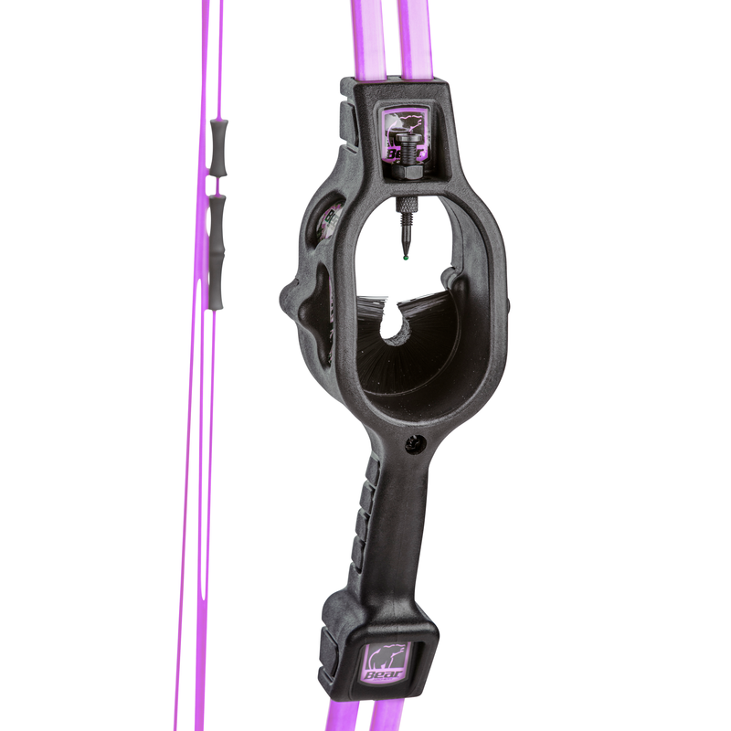 Bear Spark Set - Flo Purple Youth Archery Bow Set_5