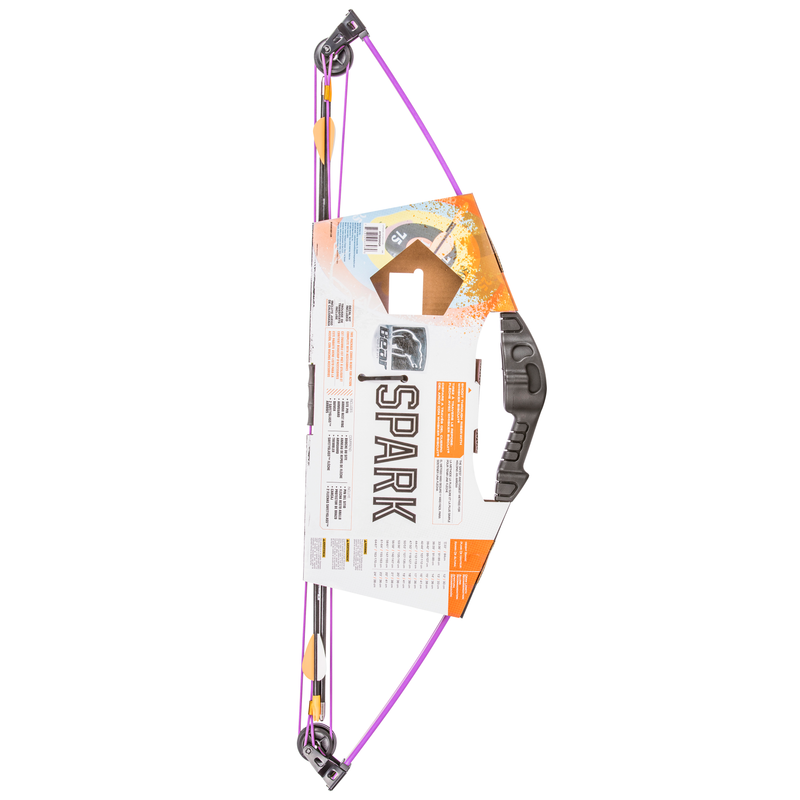 Bear Spark Set - Flo Purple Youth Archery Bow Set_8
