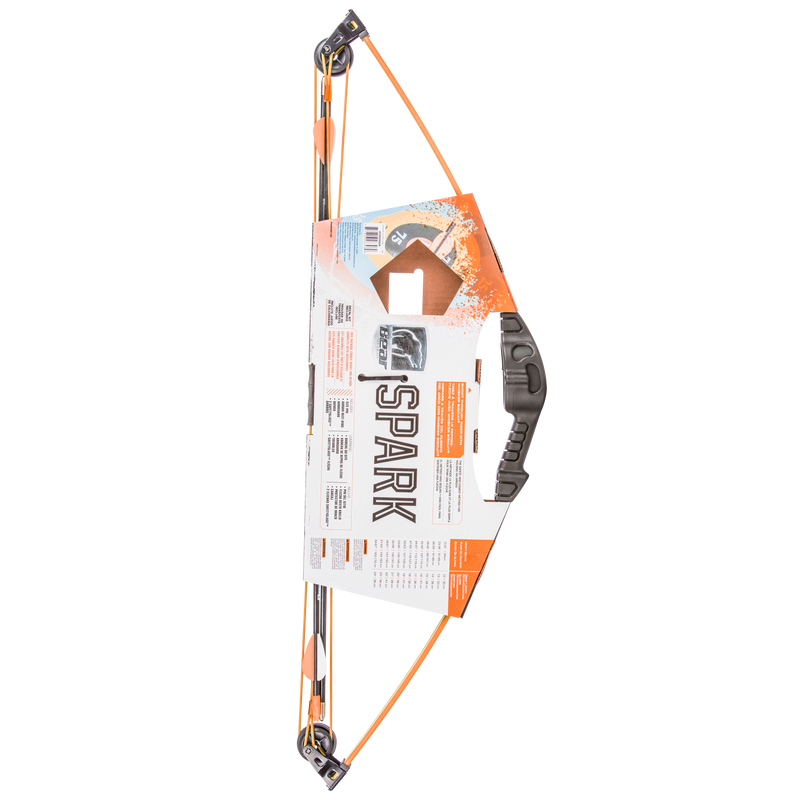 Bear Spark Set - Flo Orange Youth Archery Bow Set_7