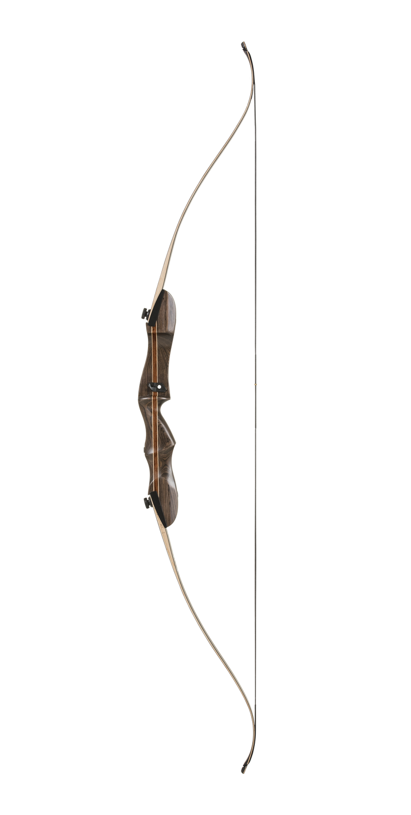Bear Archery Wolverine Traditional Bow for Adults, a hunting recurve bow, on a transparent background.