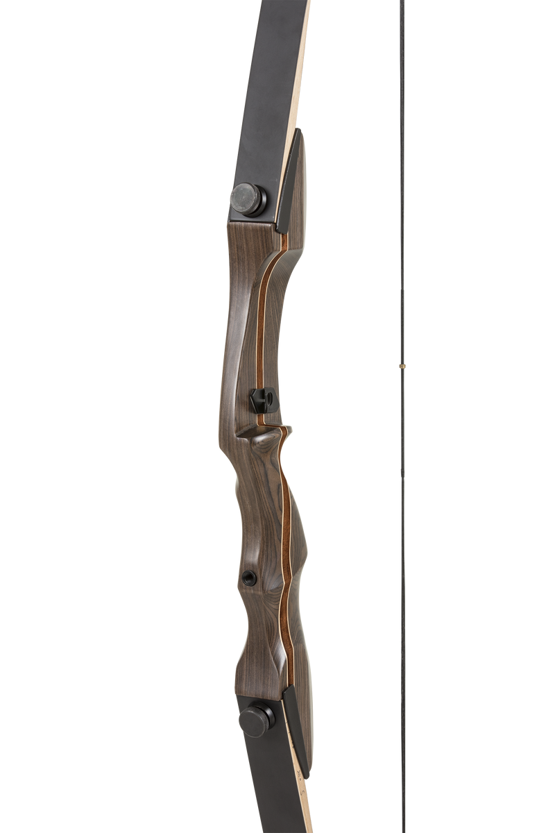 Close up of the Bear Archery Wolverine Traditional Bow for Adults.