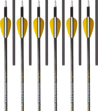 Trophy Ridge Wrath 400 Spine Fletched Carbon Arrows Arrows - Arrows for Compound Bow - Arrows for Hunting