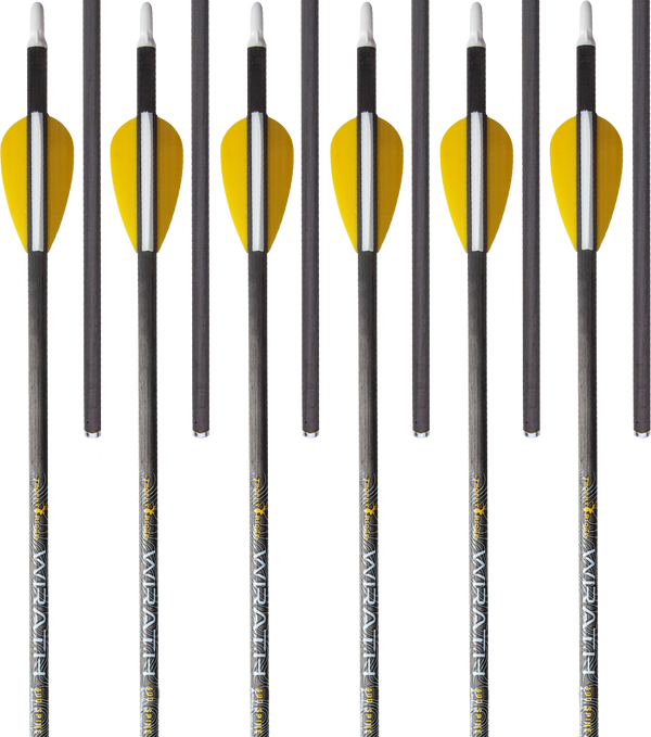 Trophy Ridge Wrath 400 Spine Fletched Carbon Arrows Arrows - Arrows for Compound Bow - Arrows for Hunting